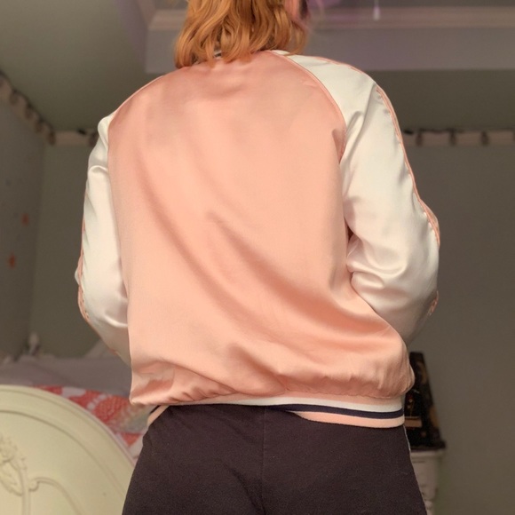 Pink Hummingbird Bomber Jacket - Picture 3 of 3